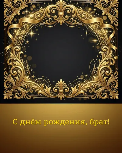 поздравительная открытка — С днём рождения, брат!